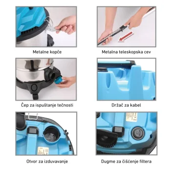 Prosto usisivač za suvo i mokro usisavanje 30l 1400W-2